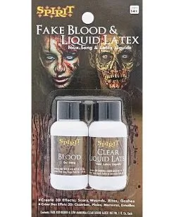 Spirit Halloween Latex And Blood Kit