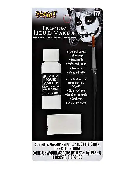 Spirit Halloween White Liquid Makeup 4 Spirit Halloween White Liquid Makeup - Image 2