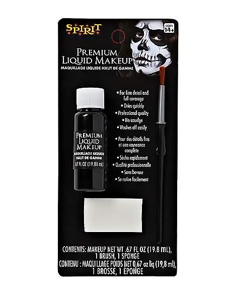 Spirit Halloween Black Liquid Makeup 4 Spirit Halloween Black Liquid Makeup - Image 2