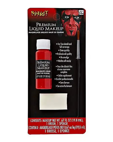 Spirit Halloween Red Liquid Makeup 4 Spirit Halloween Red Liquid Makeup - Image 2