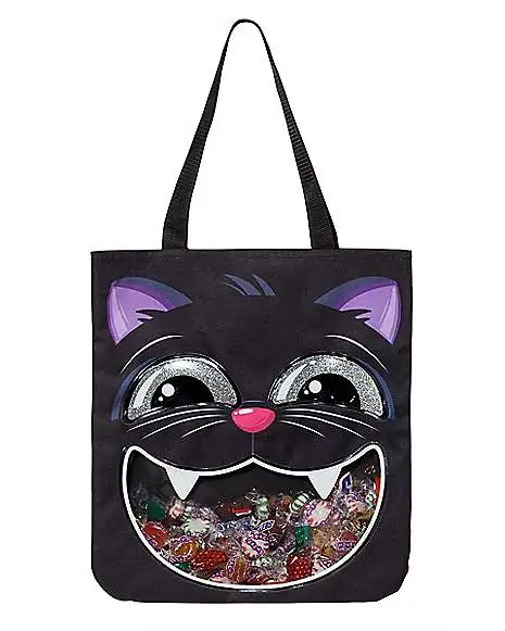 Spirit Halloween Black Cat Candy Tote Bag 3 Spirit Halloween Black Cat Candy Tote Bag