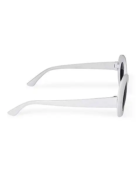 Spirit Halloween '60s White Sunglasses 4 Spirit Halloween '60s White Sunglasses - Image 2