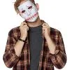 Spirit Halloween White And Red EL Wire Half Mask -SPIRIT HALLOWEEN Sales 01429208 a