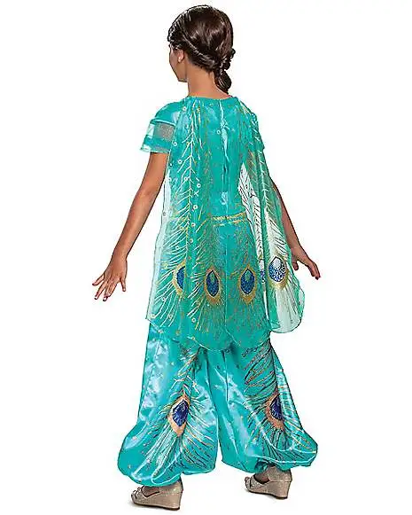 Spirit Halloween Kids Jasmine Costume - Aladdin Live Action 4 Spirit Halloween Kids Jasmine Costume - Aladdin Live Action - Image 2