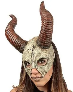 Spirit Halloween Voodoo Horn Half Mask -SPIRIT HALLOWEEN Sales 01433622 c