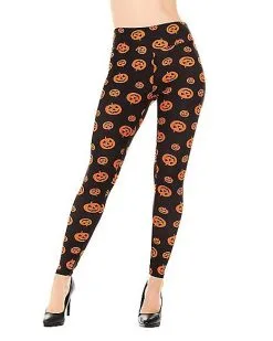Spirit Halloween Pumpkin Leggings 11 Spirit Halloween Pumpkin Leggings -SPIRIT HALLOWEEN Sales 01434281 a