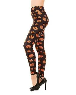 Spirit Halloween Pumpkin Leggings 12 Spirit Halloween Pumpkin Leggings -SPIRIT HALLOWEEN Sales 01434281 b