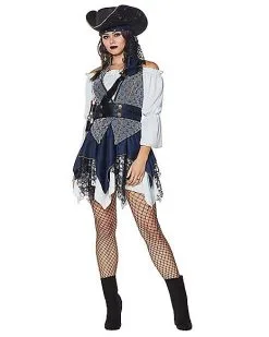 Spirit Halloween Adult Castaway Beauty Pirate Costume - The Signature Collection -SPIRIT HALLOWEEN Sales 01434786 c