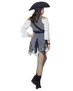 Spirit Halloween Adult Castaway Beauty Pirate Costume - The Signature Collection -SPIRIT HALLOWEEN Sales 01434786 d