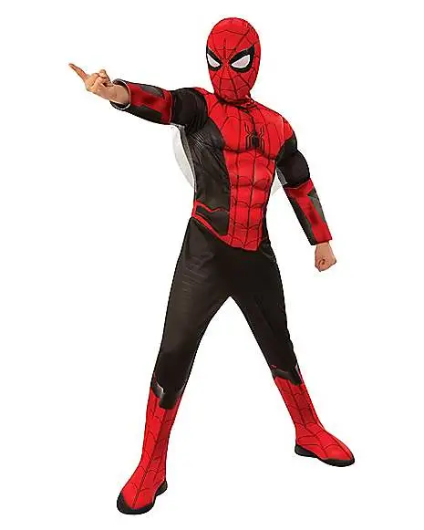 Spirit Halloween Kids Black And Red Spider-Man Deluxe Costume - Spider-Man: Far From Ho 3 Spirit Halloween Kids Black And Red Spider-Man Deluxe Costume - Spider-Man: Far From Ho