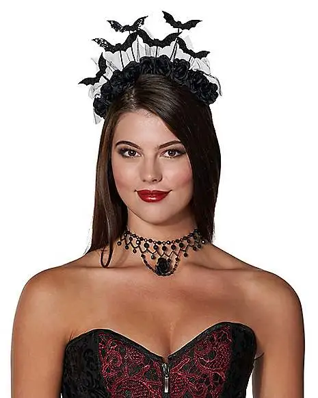 Spirit Halloween Flower Bat Headband -SPIRIT HALLOWEEN Sales 01438548 a