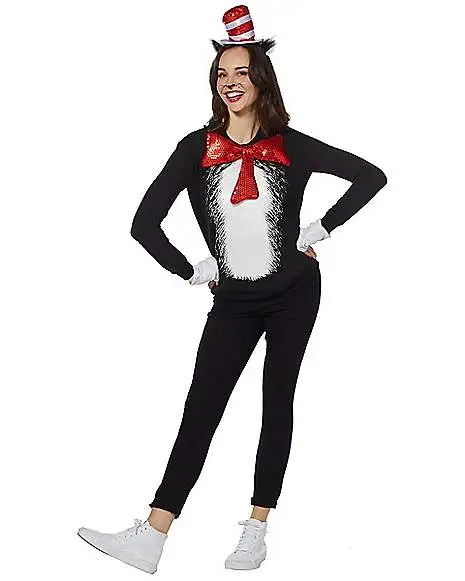 Spirit Halloween Adult Cat In The Hat Costume Kit - Dr. Seuss 5 Spirit Halloween Adult Cat In The Hat Costume Kit - Dr. Seuss - Image 3