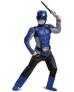 Spirit Halloween Kids Blue Beast Morphers Ranger Costume - Power Rangers -SPIRIT HALLOWEEN Sales 01447390 c