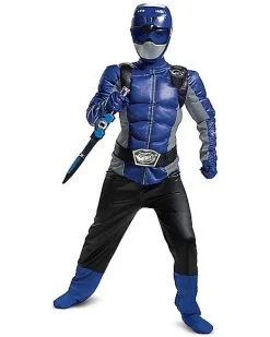 Spirit Halloween Kids Blue Beast Morphers Ranger Costume - Power Rangers -SPIRIT HALLOWEEN Sales 01447390 d