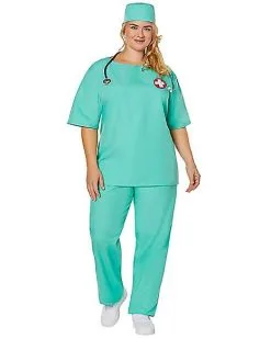 Spirit Halloween Adult ER Surgeon Plus Size Costume -SPIRIT HALLOWEEN Sales 01463249 d