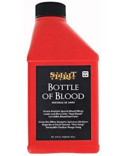 Spirit Halloween Bottle Of Blood - 16 Oz.