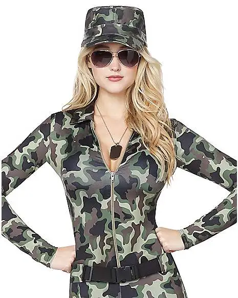 Spirit Halloween Adult Camo Catsuit Costume 5 Spirit Halloween Adult Camo Catsuit Costume - Image 3