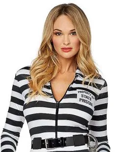 Spirit Halloween Adult Jailbird Catsuit Costume 8 Spirit Halloween Adult Jailbird Catsuit Costume -SPIRIT HALLOWEEN Sales 01464908 c