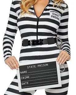 Spirit Halloween Adult Jailbird Catsuit Costume 9 Spirit Halloween Adult Jailbird Catsuit Costume -SPIRIT HALLOWEEN Sales 01464908 d
