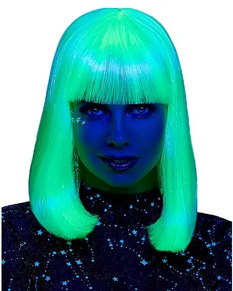 Spirit Halloween Glow In The Dark Wig 3 Spirit Halloween Glow In The Dark Wig