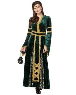 Spirit Halloween Adult Emerald Medieval Costume
