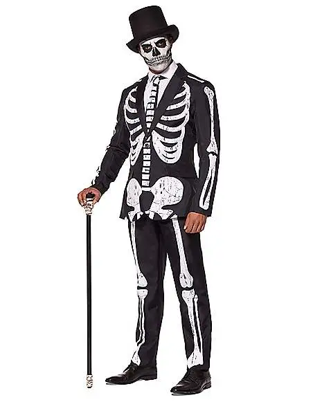 Spirit Halloween Adult Skeleton Suit 3 Spirit Halloween Adult Skeleton Suit
