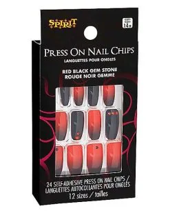 Spirit Halloween Red And Black Press On Nails 8 Spirit Halloween Red And Black Press On Nails -SPIRIT HALLOWEEN Sales 01474220 c