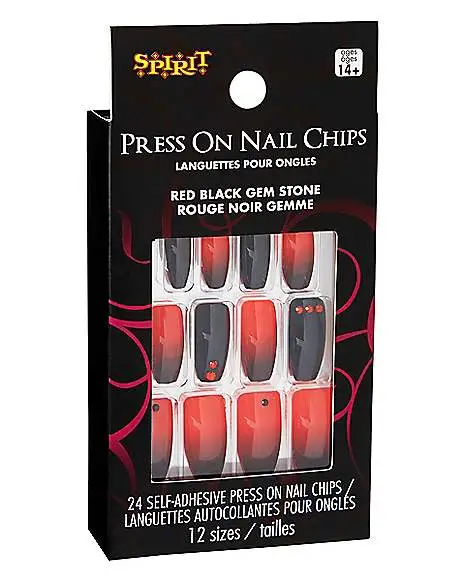 Spirit Halloween Red And Black Press On Nails 5 Spirit Halloween Red And Black Press On Nails - Image 3