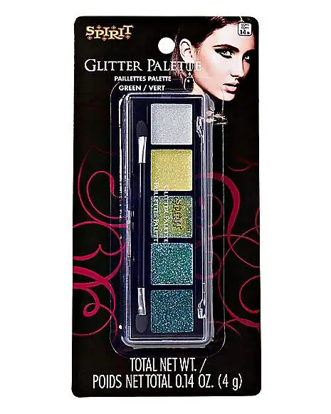 Spirit Halloween Green Glitter Palette - 5 Count 5 Spirit Halloween Green Glitter Palette - 5 Count - Image 3