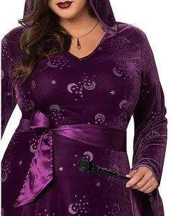 Spirit Halloween Plus Size Adult Velvet Celestial Robe 7 Spirit Halloween Plus Size Adult Velvet Celestial Robe -SPIRIT HALLOWEEN Sales 01475557 c