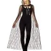 Spirit Halloween Adult Black Lace Cape 2 Spirit Halloween Adult Black Lace Cape -SPIRIT HALLOWEEN Sales 01479922 a