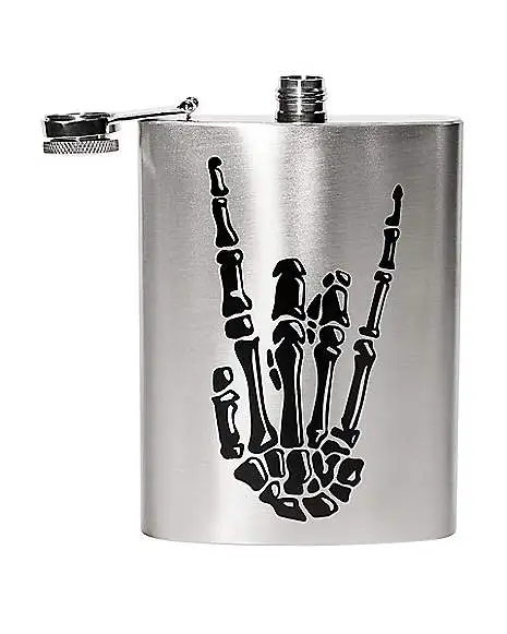 Spirit Halloween Skeleton Punk Flask 4 Spirit Halloween Skeleton Punk Flask - Image 2