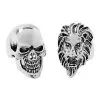 Spirit Halloween Punk Skull And Lion Rings - 2 Pack -SPIRIT HALLOWEEN Sales 01486620 a