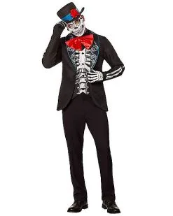 Spirit Halloween Adult El Hombre Calavera Costume