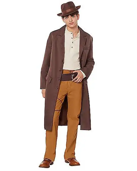 Spirit Halloween Adult Brown Trench Coat 5 Spirit Halloween Adult Brown Trench Coat - Image 3