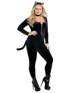 Spirit Halloween Adult Fierce Feline Catsuit Costume 8 Spirit Halloween Adult Fierce Feline Catsuit Costume -SPIRIT HALLOWEEN Sales 01493873 c