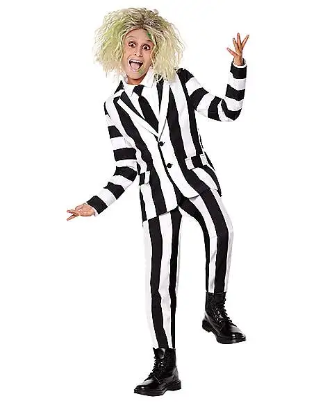 Spirit Halloween Kids Beetlejuice Costume - Beetlejuice 4 Spirit Halloween Kids Beetlejuice Costume - Beetlejuice - Image 2