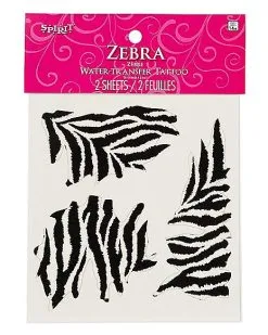 Spirit Halloween Zebra Temporary Tattoos 9 Spirit Halloween Zebra Temporary Tattoos -SPIRIT HALLOWEEN Sales 01498906 d