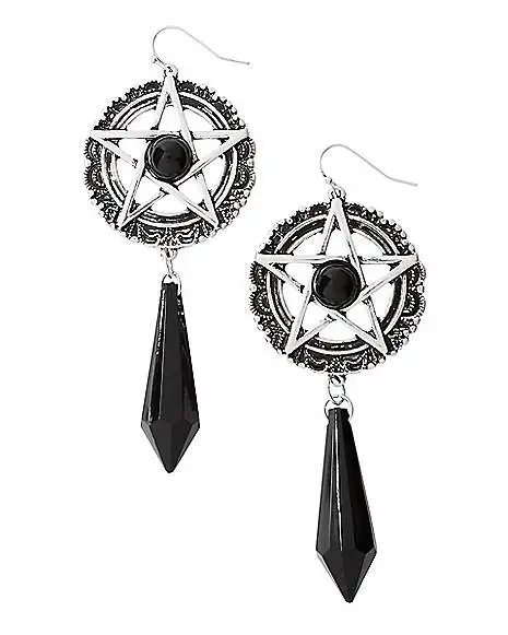 Spirit Halloween Witch Pentagram Earrings 3 Spirit Halloween Witch Pentagram Earrings