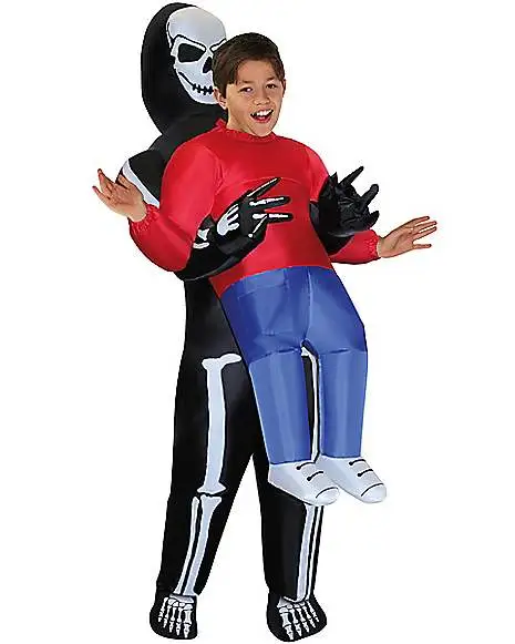 Spirit Halloween Kids Skeleton Inflatable Costume 3 Spirit Halloween Kids Skeleton Inflatable Costume
