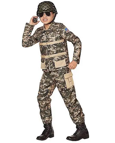 Spirit Halloween Kids Military Soldier Costume 3 Spirit Halloween Kids Military Soldier Costume