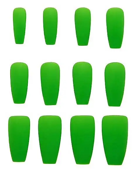 Spirit Halloween '80s Green Press On Nails 4 Spirit Halloween '80s Green Press On Nails - Image 2