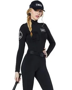 Spirit Halloween Adult Swat Catsuit Plus Size Costume 7 Spirit Halloween Adult Swat Catsuit Plus Size Costume -SPIRIT HALLOWEEN Sales 01512110 c