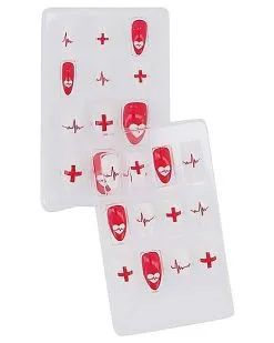Spirit Halloween Nurse Press-On Nails