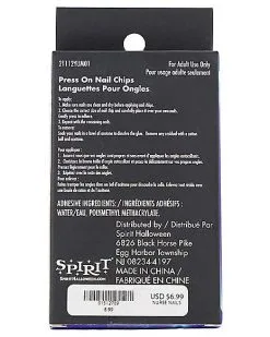 Spirit Halloween Nurse Press-On Nails -SPIRIT HALLOWEEN Sales 01512789 c