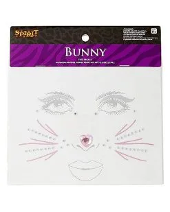 Spirit Halloween Gemstone Bunny Face Decals 7 Spirit Halloween Gemstone Bunny Face Decals -SPIRIT HALLOWEEN Sales 01515196 c