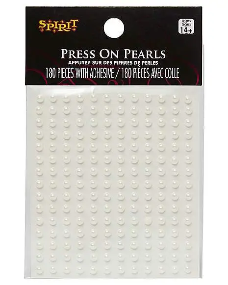 Spirit Halloween White Press On Pearls 4 Spirit Halloween White Press On Pearls - Image 2