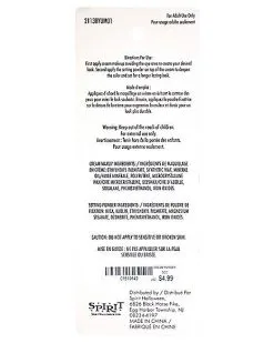 Spirit Halloween Black Cream Makeup And Setting Powder -SPIRIT HALLOWEEN Sales 01519149 c