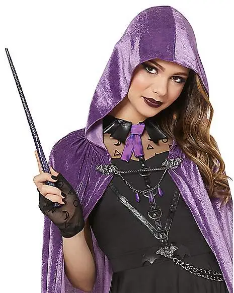 Spirit Halloween Kids Coven Academy Hooded Cloak - Deluxe 5 Spirit Halloween Kids Coven Academy Hooded Cloak - Deluxe - Image 3