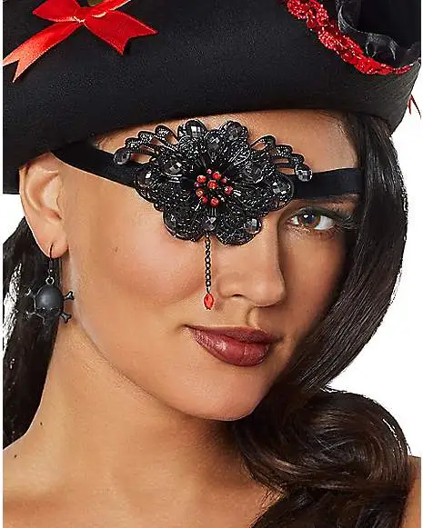 Spirit Halloween Jeweled Pirate Eye Patch 4 Spirit Halloween Jeweled Pirate Eye Patch - Image 2